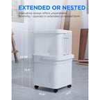 Midea Cube 20 Pint Dehumidifier For Basement, Up To 1,500 Sq. Ft. Dehumidifier With Drain Hose, Energy Star Certificated, Smart Control, Compatible With Alexa, White