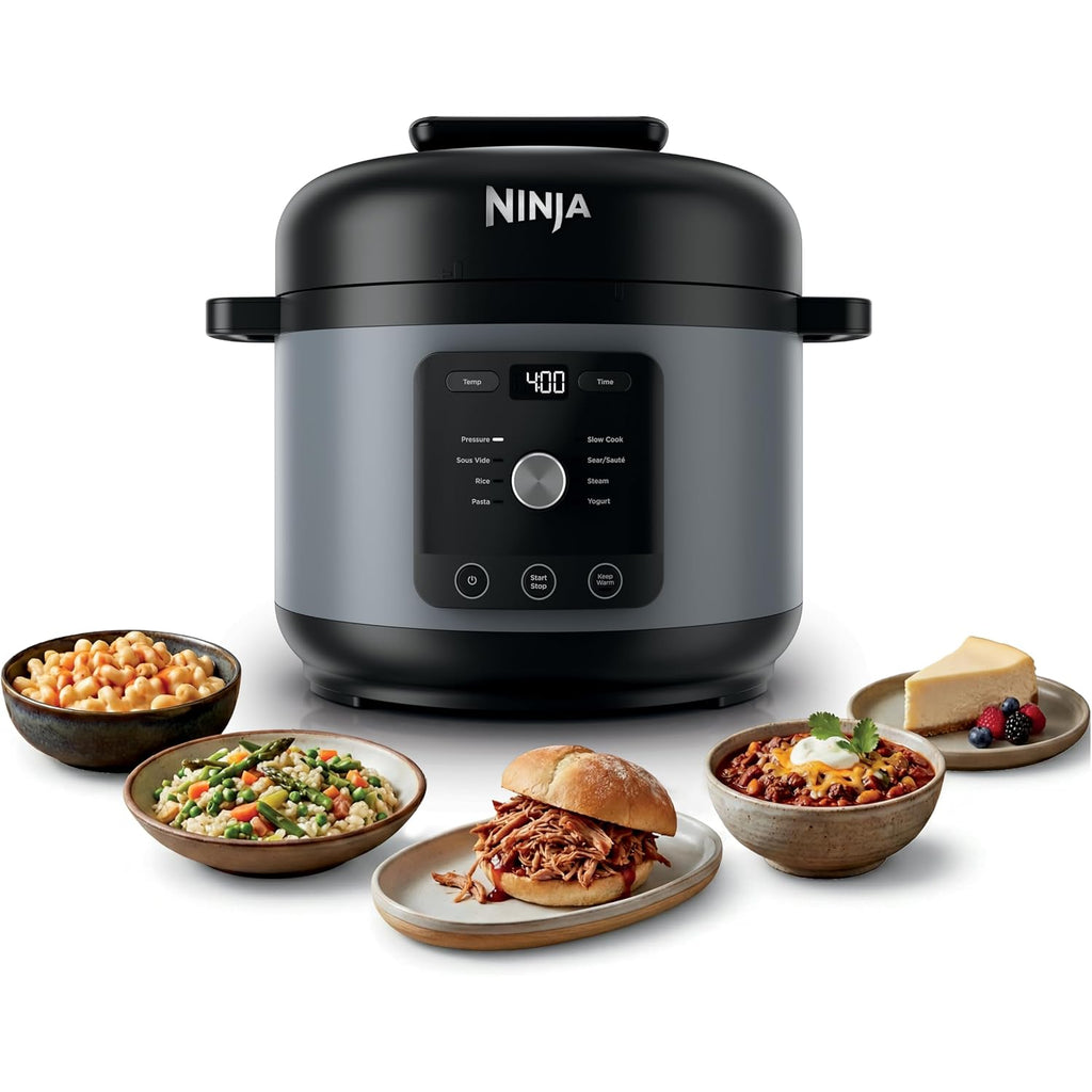 Ninja Hyperheat 9-In-1 Electric Pressure Cooker | 6.5 Qt Multi Cooker With Sear/Sauté, Slow Cooker, Rice Cooker, Sous Vide | 1200W | Fast Cooking, Pfas-Free Pot | Stone Purple | Pc201Sp