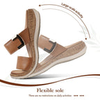 Littleplum Women Slides Sandals Arch Support Open Toe Slip On Sandals Soft Cushion Slippers Comfy Casual Summer Shoes For Walking,Beach,Travel