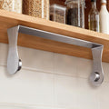 Paper Towel Holder Under Cabinet, Stainless Steel, Adhesive Or Screw Mount, Fits Standard & Mega Rolls, Wall Mount Rack For Kitchen, Bathroom, Rv, Silver