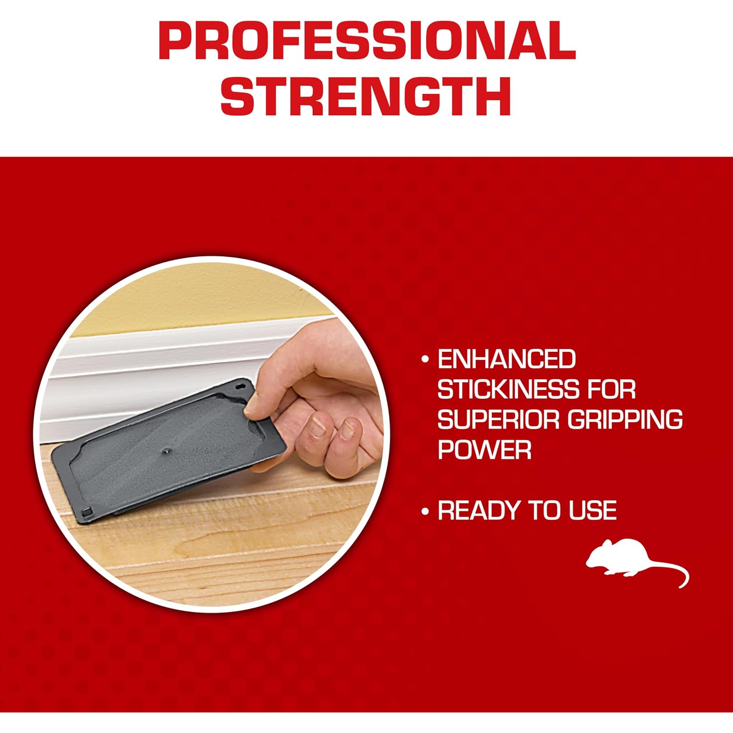 Tomcat Glue Traps Mouse Size With Eugenol For Enhanced Stickiness, 6 Traps | Sticky Pads For Mice, Cockroaches, And Spiders