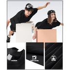 Keepshowing Men'S Cotton T-Shirts Oversized Unisex Short Sleeve Crew Neck Loose Basic Tops Solid Athletic Tee