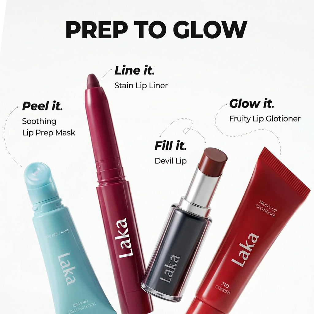 Laka Lip Liner, Pink Lip Liner, Rich Cream Glide Texture, Semi-Matte Finish for Shaping Lips, Smooth Application, K-Beauty, Korean Makeup, 0.02oz, #02 Suede Pink