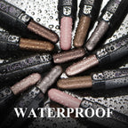 Luxaza Pro Neutral Eyeshadow Stick Makeup 6Pcs Set, Brown Nude Metallic Shimmer Matte Cream Eye Shadow Palette Eyeliner Brightener Pencil Crayon, Halloween Makeup - Brown Canyon