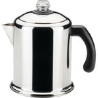 Farberware Classic Stainless Steel Yosemite Percolator Coffee Pot, 8-Cup, Stainless Steel