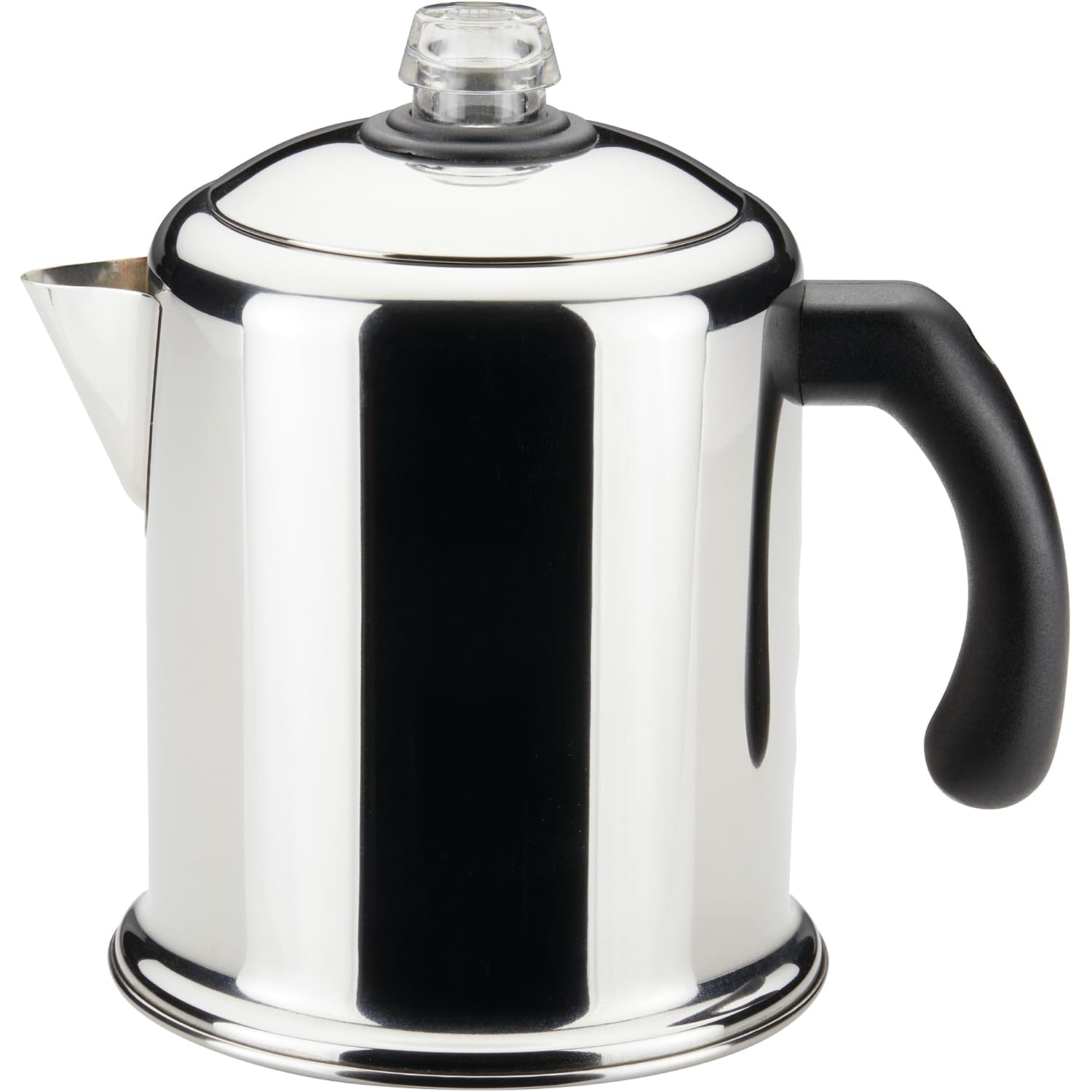 Farberware Classic Stainless Steel Yosemite Percolator Coffee Pot, 8-Cup, Stainless Steel