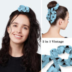 Women'S Working Caps With Bow Scrunchies Cute Dog Paws Pattern Lace-Up Hat Unisex Hair Covers One Size