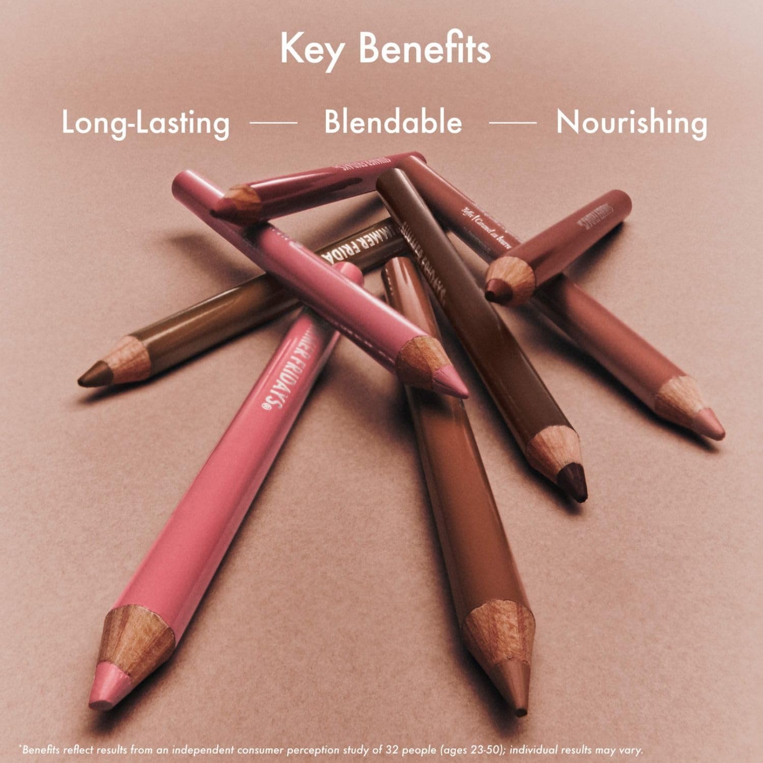 Summer Fridays SoftLine Lip Liner Pencil - Creamy, Long-Lasting Matte Lip Pencil for Sculpted Definition - Skin Care Infused Makeup with Hyaluronic Filling Spheres + Jojoba Oil - Sugar (1.02 g)