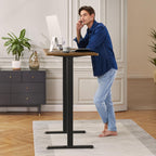 Ergear Dual Motor Standing Desk Frame, Electric Adjustable Legs Compatible Desktop Size 44″-90″, 264 Lbs Weight Capacity, 4 Memory Height Settings Stand Up Desks Base, Black Frame Only