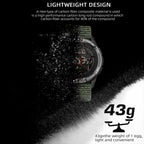 Cakcity Tactical Watches For Men Military Sport Watches With Carbon Fiber Case Lightweight Waterproof Watch For Women/Men Digital Watches With Compass,Step Counte,Metronome,5Atm