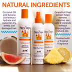 Fairy Tales Sun & Swim Shampoo & Conditioner For Kids - Chlorine Removal Swim Shampoo, Removes Green Pool Tones, Sea Salt & Mineral Buildup - Delicious Tropical Scent– 12Oz + 8Oz