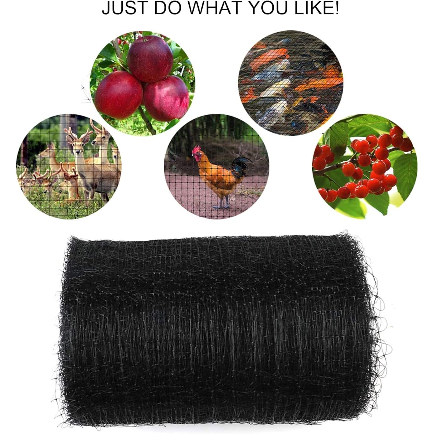 Feitore Deer Fence Netting, 7 X 100 Feet Anti Bird Deer Protection Net Reusable Protective Garden Netting For Plants Fruit Trees Vegetables Against Birds And Other Animals