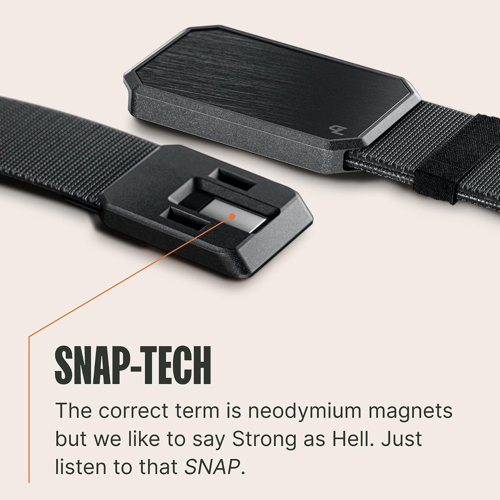 Groove Life Groove Belt Og - Men'S Work Belt - Stretch Nylon, Magnetic Buckle, Adjustable, Comfortable, Tactical, Edc