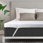 Valuxe 3 Inch Gel Memory Foam Mattress Topper Queen Size High Density Cooling Pad Pressure Relief Bed Topper (With Removable & Washable Bamboo Cover)