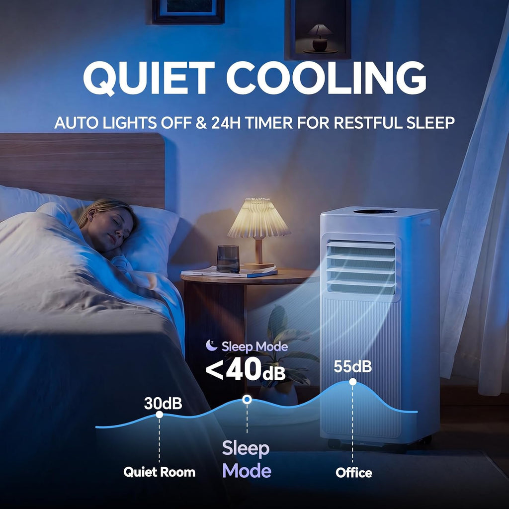Portable Air Conditioners, 16000 Btu 5-In-1 Air Conditioner Portable With Smart Wifi & Remote, Cools Up To 850 Sq.Ft, Portable Ac Unit With Cool, Fan, Dehumidifier, Sleep, 24H Timer, Installation Kit