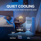 Portable Air Conditioners, 16000 Btu 5-In-1 Air Conditioner Portable With Smart Wifi & Remote, Cools Up To 850 Sq.Ft, Portable Ac Unit With Cool, Fan, Dehumidifier, Sleep, 24H Timer, Installation Kit