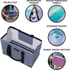 SCOUT Original Deano Tote - Durable Lightweight Open Top Beach, Pool & Lake Bag, Inside Zip Pocket, Folds Flat