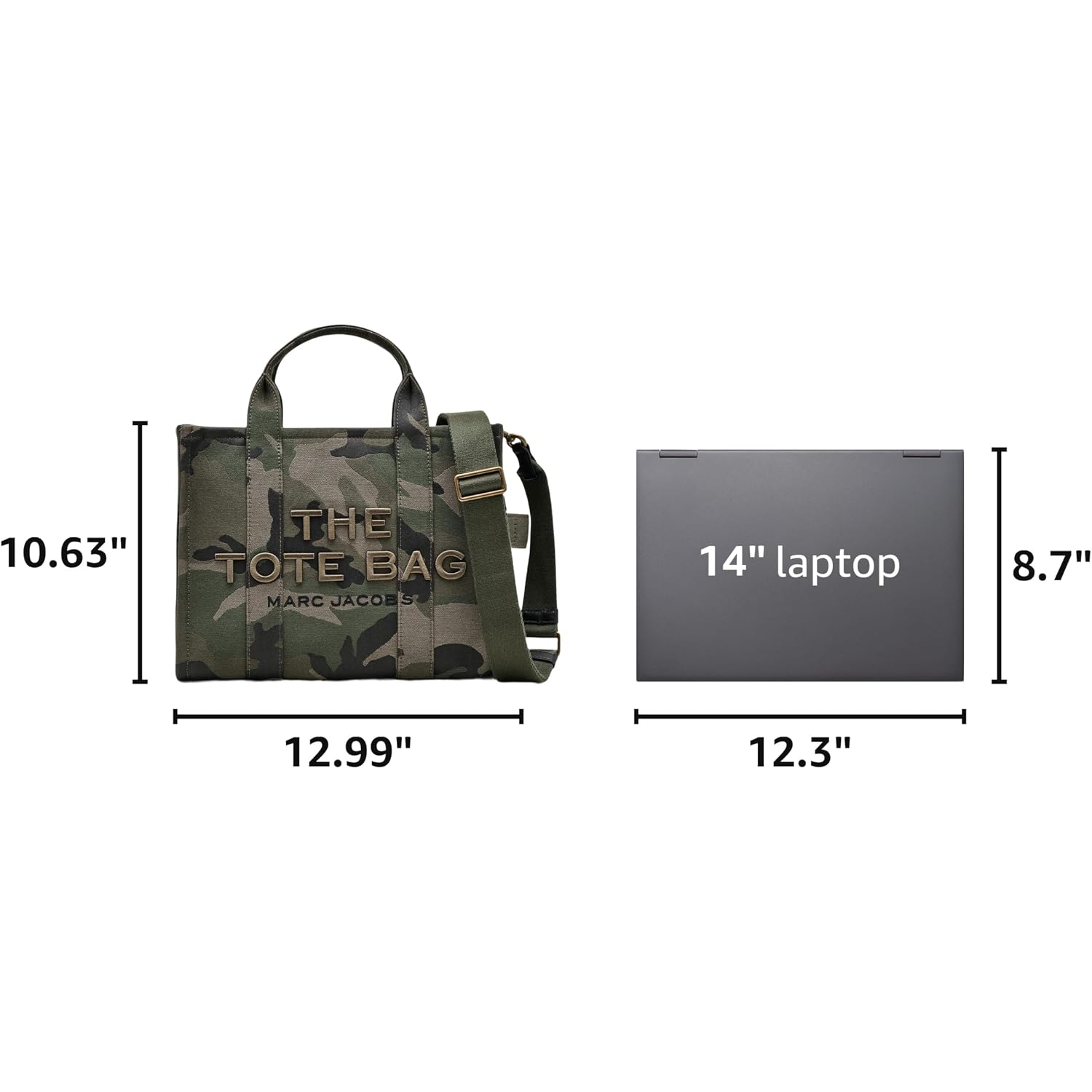 Marc Jacobs The Camo Jacquard Medium Tote Bag