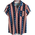 Vatpave Mens Hawaiian Flamingo Shirts Casual Tropical Short Sleeve Button Down Shirt Summer Beach Shirts