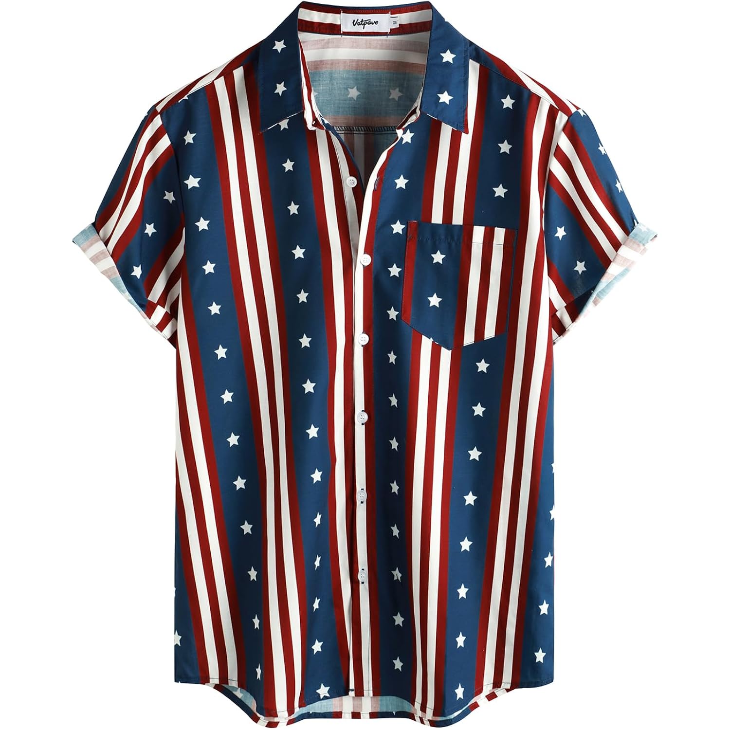 Vatpave Mens Hawaiian Flamingo Shirts Casual Tropical Short Sleeve Button Down Shirt Summer Beach Shirts