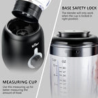 Bear Blender, 2025 New 700W Smoothie Countertop Blender With 40Oz Cup For Shakes And Smoothies, 3-Speed For Crushing Ice, Puree And Frozen Fruit With Autonomous Clean