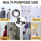 30Pcs Fridge Magnets Refrigerator Magnets Strong For Pictures, Black | For Pictures Refrigerator Whiteboard Classroom Office Locker