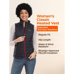Ororo [Upgraded Battery] Women'S Lightweight Heated Vest, Up To 13.5 Hours Of Warmth, Heating Vest With Heated Collar