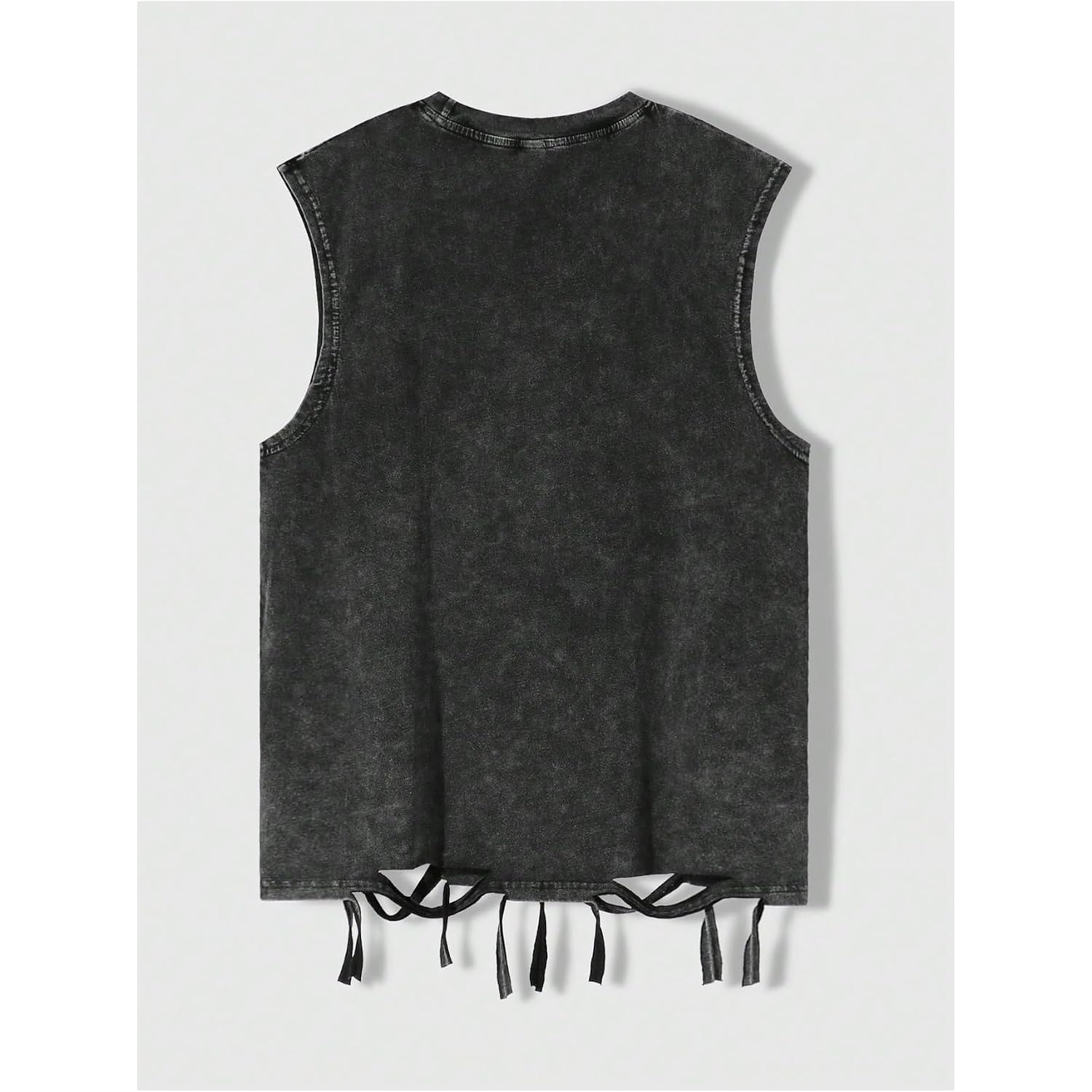 Verdusa Men'S Y2K Graphic Tees Grunge Hippie Distressed Tank Top