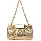 Evening Clutch Bag Bright Color Pu Leather Formal Handbag Suitable For Wedding Prom Black Tie Events