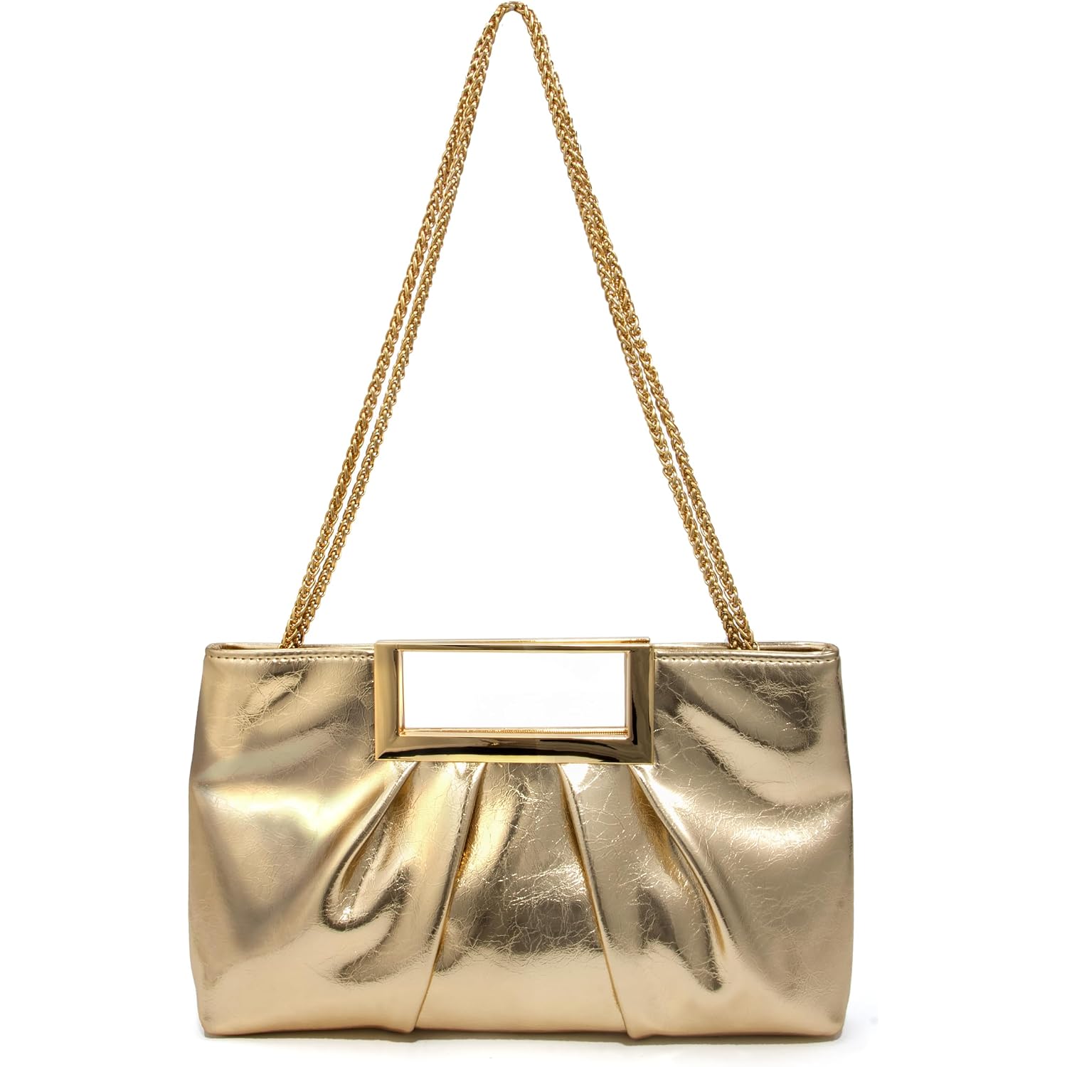 Evening Clutch Bag Bright Color Pu Leather Formal Handbag Suitable For Wedding Prom Black Tie Events