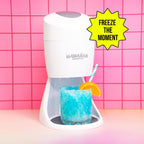 Hawaiian Shaved Ice Machine Kit - 3 Flavors, 25 Cups, Straws, Pourers, Ice Molds