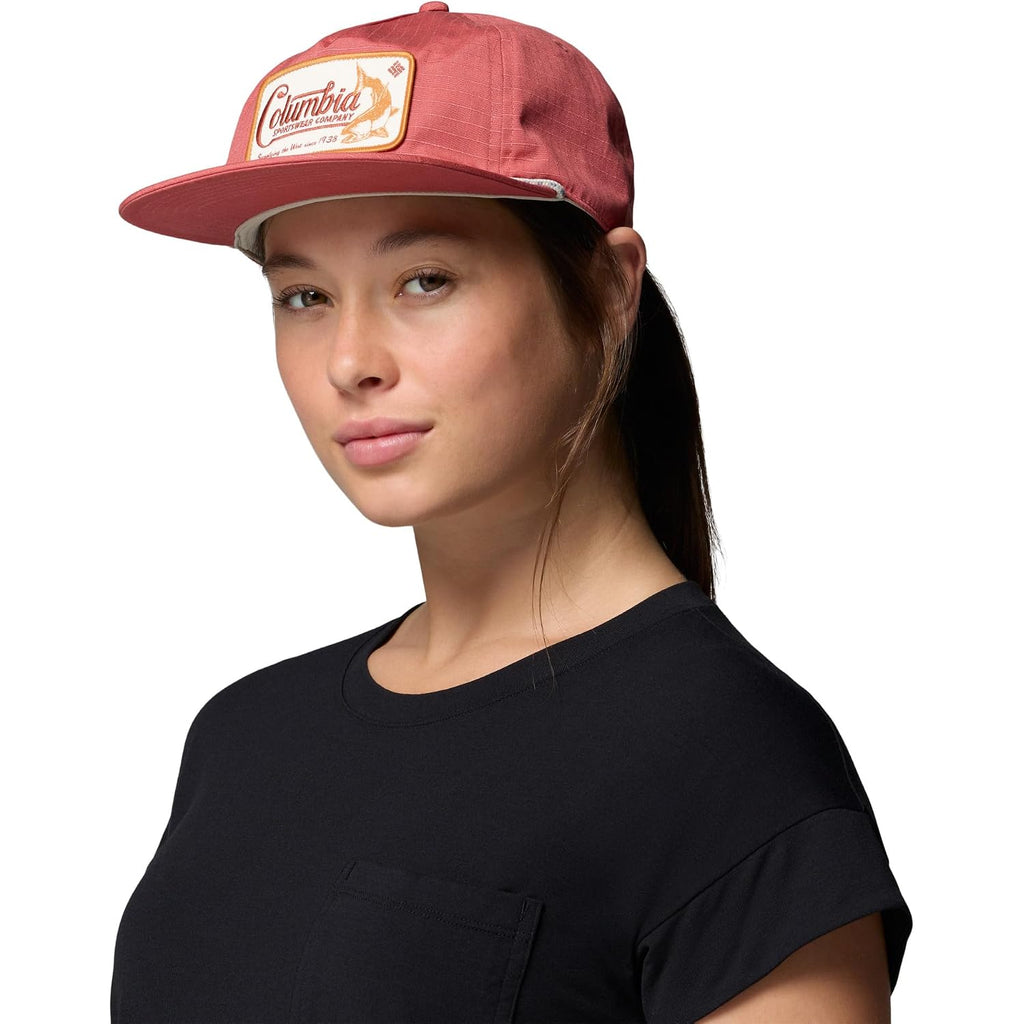 Columbia Ratchet Strap Snap Back Washed Red/West Fish