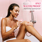 Mpotmiy New 2-in-1 Electric Bikini Trimmer for Women - Dual Head Electric Razor,Waterproof Painless Bikini Shaver, Pubic Hair Trimmer for Private Area & Body Hair,Gifts for Women,Pink