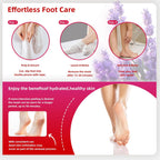 Foot Peel Mask for Dry, Rough Feet – Exfoliating Foot Mask with Fruit Acids, Lavender & Urea – Peeling Socks for Dead Skin & Cracked Heels – Foot Care for Women & Men