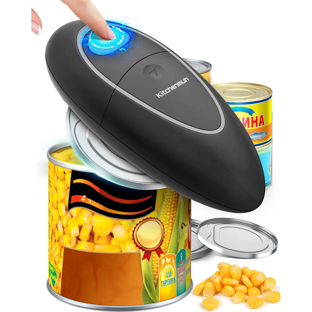 One Touch Electric Can Opener Fits All Can Sizes For Seniors With Arthritis, Battery Operated Can Opener With Smooth Edge, Food Safe Kitchen Gadgets Automatic Can Opener For Kitchen