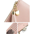Valentoria Womens Wallet Cute Elegant Long Slim Card Holder Case Minimalist Coin Purse Thin Tassels Zip Clutch Wallets for Girls Ladies | Cute, Elegant, Long, Slim, Case, Minimalist