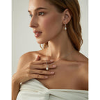 EAMTI Pearl Necklaces for Women Trendy 925 Sterling Silver Freshwater Cultured Single Pearl Necklace Dainty Pendant Necklace