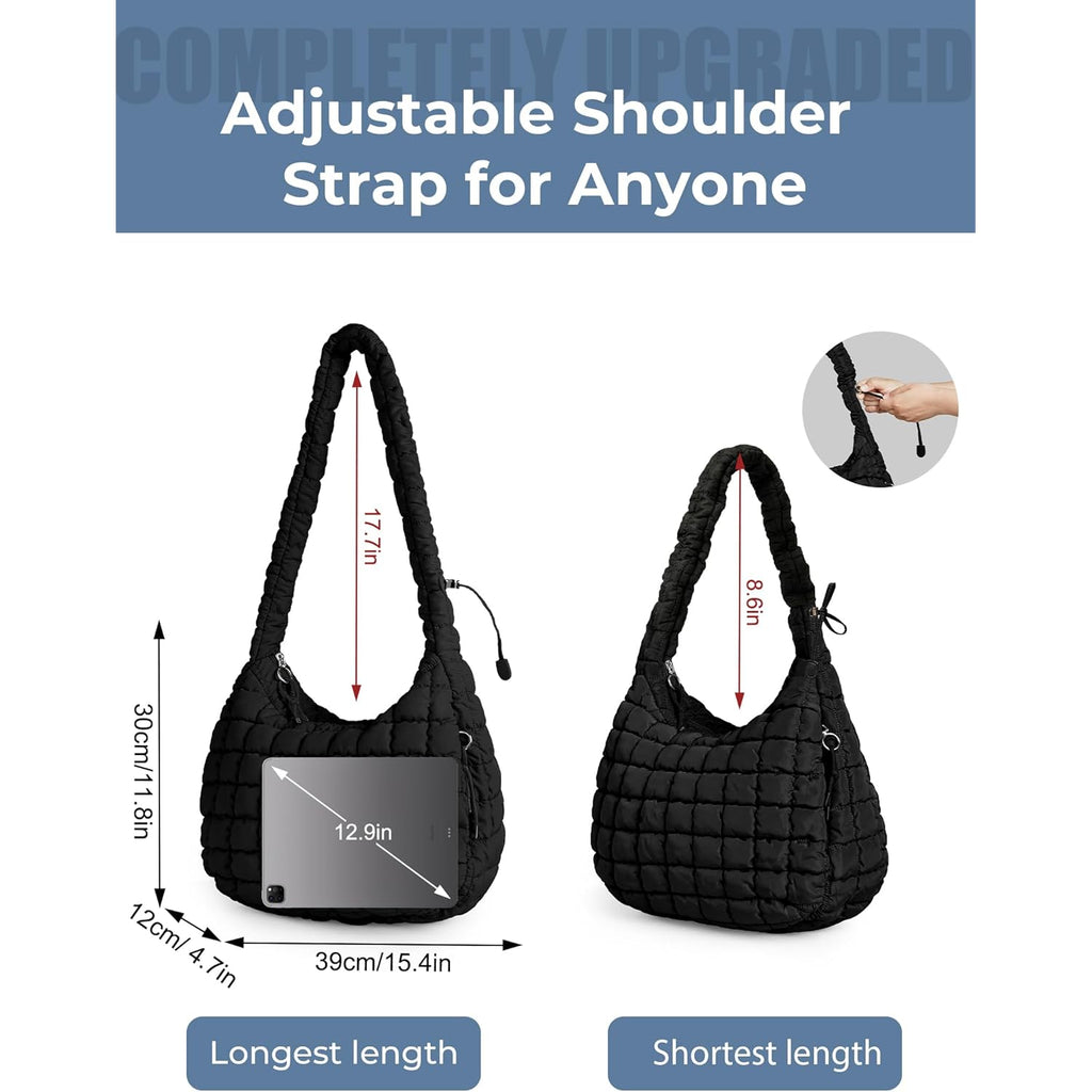 Puffer Quilted Tote Bag for Women
