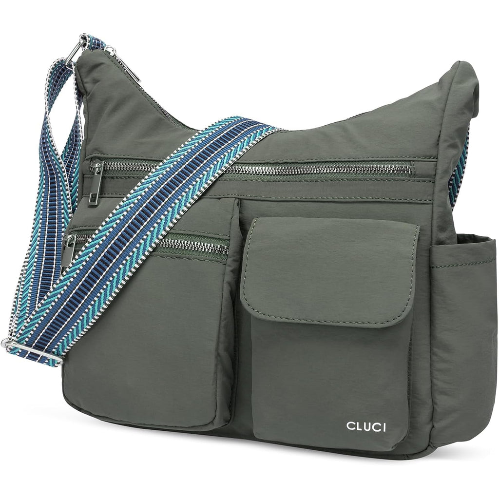 CLUCI Travel Purses for Women, Waterproof Nylon Crossbody Bags for Woman Trendy, Anti Theft Shoulder Handbags for Ladies