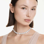 Swarovski x Ariana Grande Jewelry Collection: Necklace, Bracelet, Choker, Earrings, Crystals, Crystal Pearls, Rhodium Finish