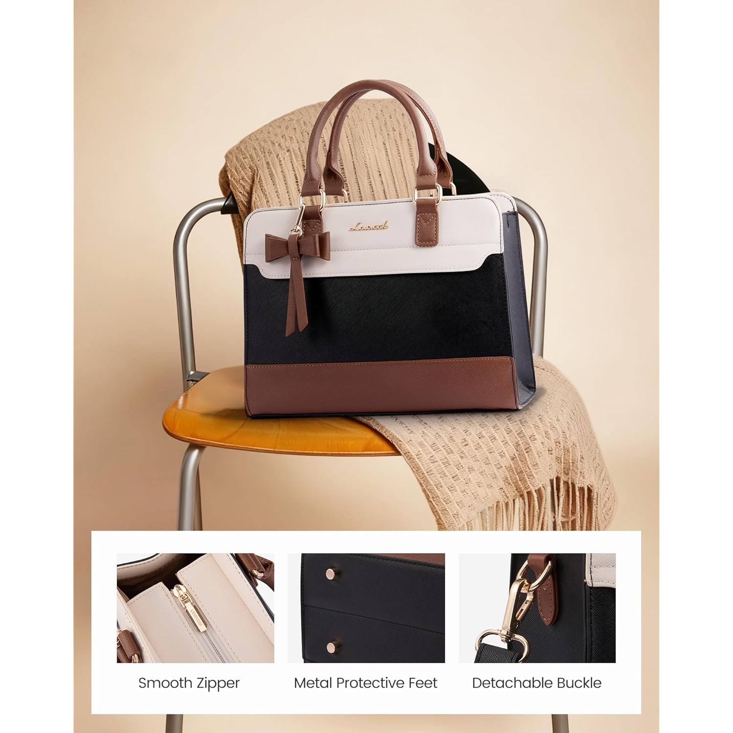LOVEVOOK Purses for Women,Leather Tote Purse and Handbags,Satchel Shoulder Crossbody Top Handle Bags with Zipper