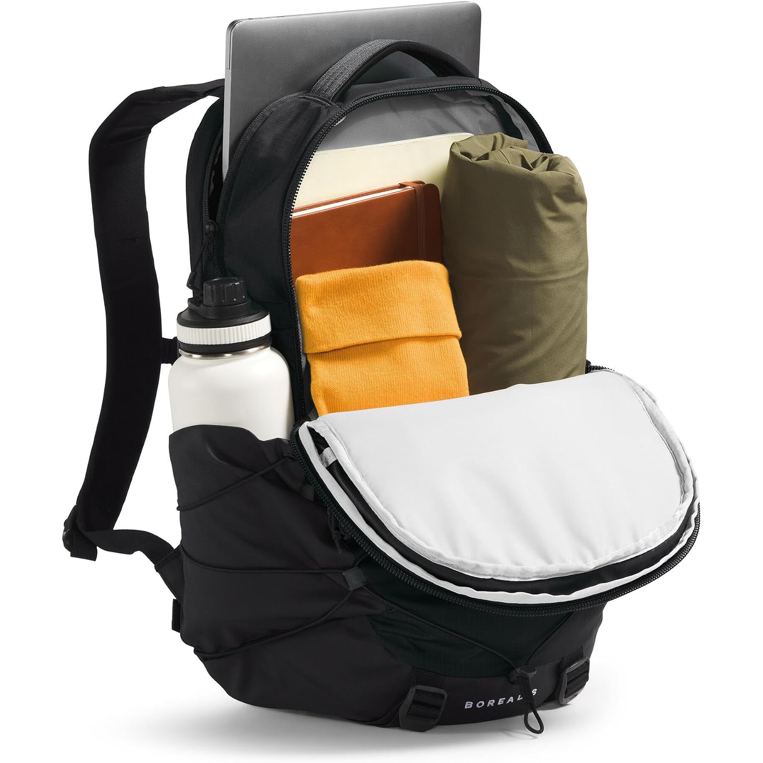 The North Face Borealis Commuter Laptop Backpack - Water Repellent, Laptop Sleeve, Large Main Compartment, Tnf Black/Tnf Black-Npf, One Size