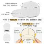 ZOORON Baseball Cap Golf Dad Hat Soft Brim Original Classic Low Profile Cotton Hat Plain Cap Men Women
