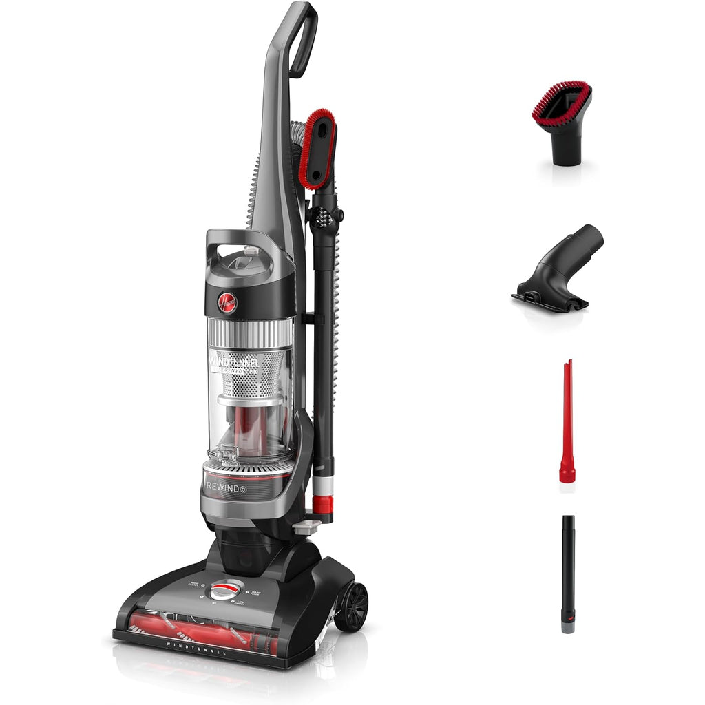 Hoover Windtunnel Cord Rewind Pro Bagless Vacuum Cleaner, Upright