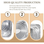 30 Pack Aluminum Foil Pans, 9X13 Disposable Baking Pans, Heavy Duty Food Containers For Baking, Cooking, Roasting, Meal Prep, Parties, Bbq & Catering