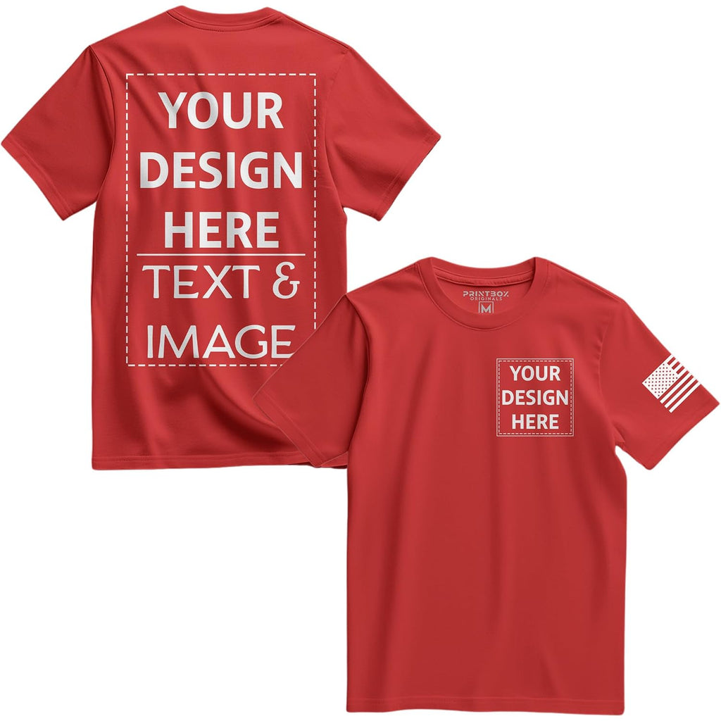 Custom Shirts For Men, Custom Shirt Unisex Fit Mens & Womens, Customized Tshirt Design Your Own Black