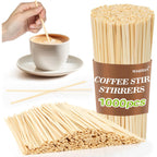 MAQIHAN 1000PCS coffee Stir Sticks - Wooden Coffee Stirrers Disposable 5.5 Inch Square Stirrer for Coffee Bar Accessories Espresso Drink Swizzle Sticks
