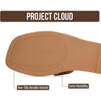 Project Cloud 100% Genuine Leather Sandals For Women 2026 - Fashion Flat Womens Sandals With Memory Foam Insole Slides Sandals Women Footwear - Mules Women'S Sandals (Jannel)