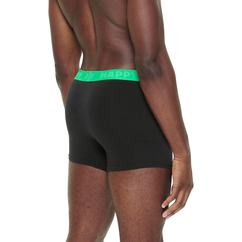 Happy Socks Men'S 3-Pack Solid Short Boxers