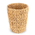 Wllhyf Wicker Waste Basket, Handwoven Water Hyacinth Trash Can Small Bathroom Trash Can Boho Woven Decorative Office Garbage Cans For Bedroom Bathroom Kitchen Living Room